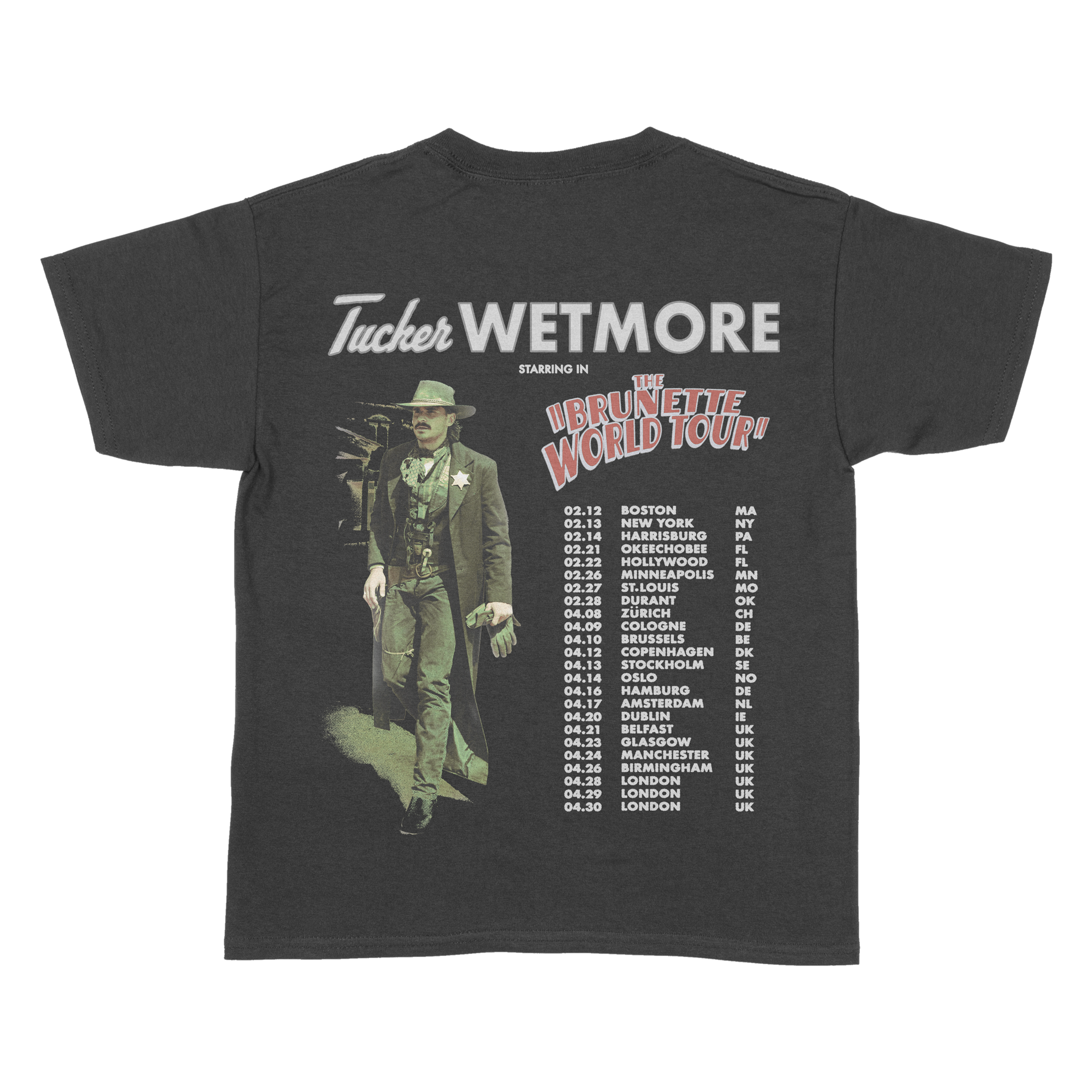 Brunette World Tour Tee Back
