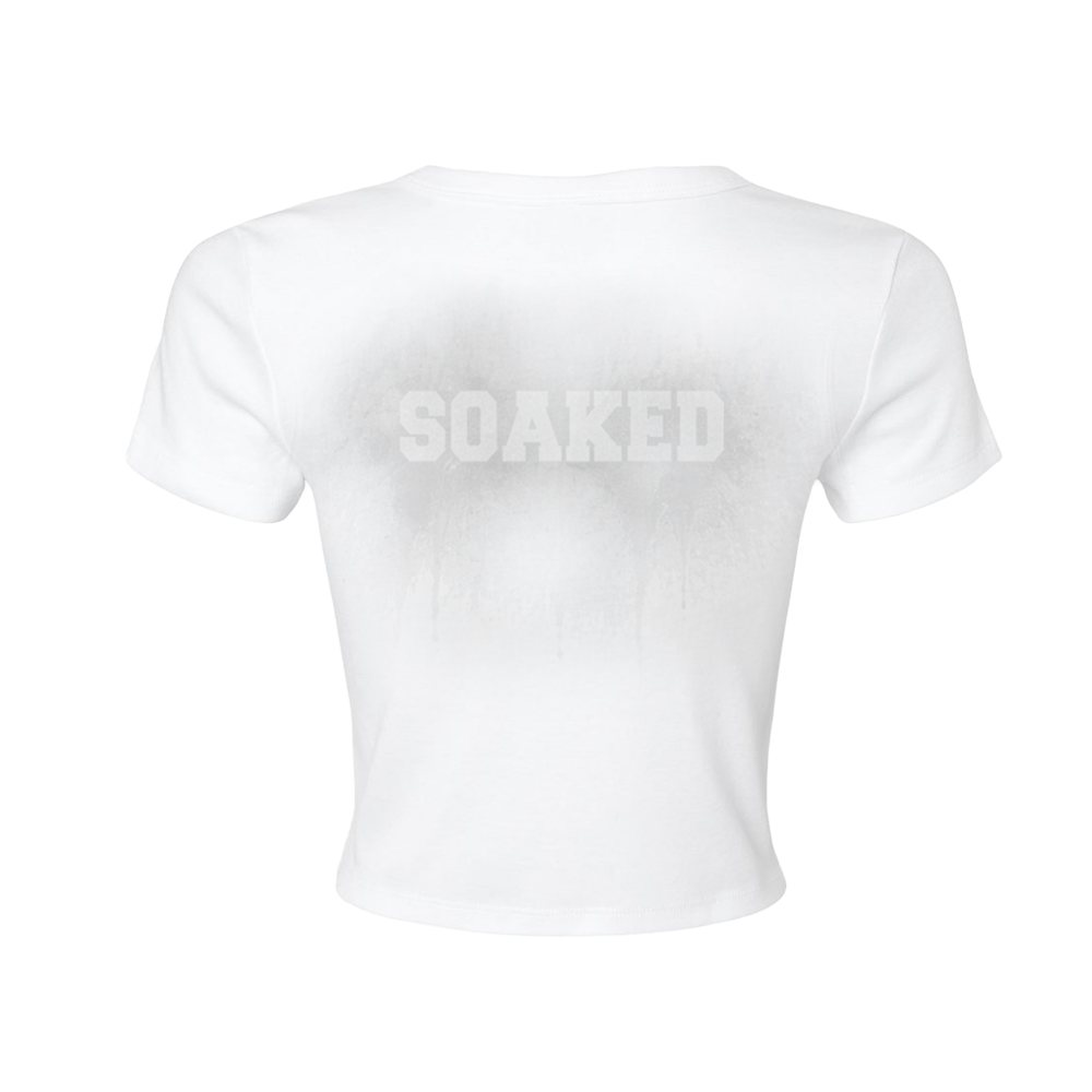 Soaked Baby Tee Back Wet