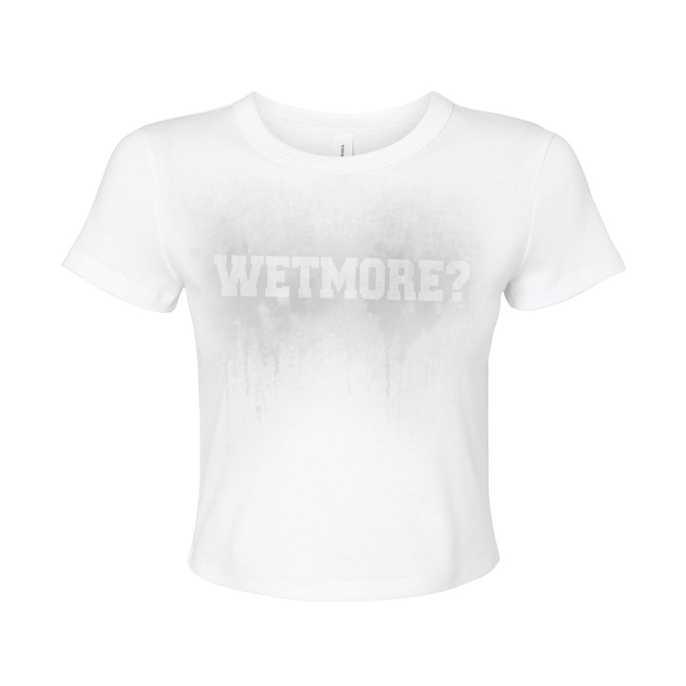 Soaked Baby Tee Front Wet